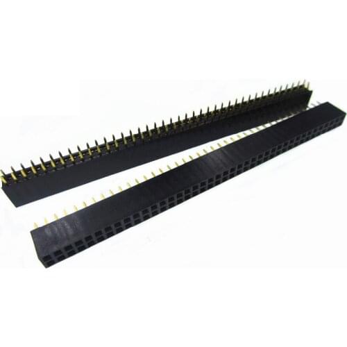 10pcs Pitch 2.54mm 2x40 Pin Female Double Row Pin Header Strip