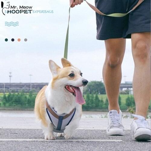 Hoopet Summer Dog Harness Breathable Adjustable Pet Harness Bulldog Corgi Walking Leash Harness Vest Puppy Outdoor Products