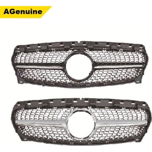 Chrome Gloss black ABS Diamond facelift Car front bumper radiator mesh grille racing grills for Mercedes-Benz CLA W117 2016-2018