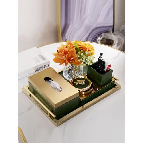 Creative Toilet Paper Holder Tissue Box Container Organizer Leather Napkin Tissue Boxes Dispenser Servilletero Wipe Case BW50ZJ