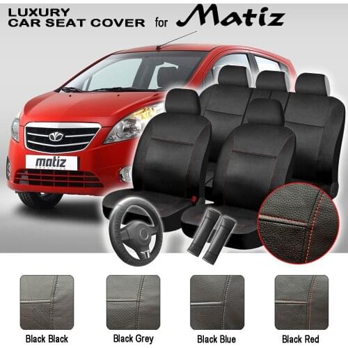 Matiz Luxury Universal Full Set Synthetic Leather Car Automobile Interior Accessories Fashion Car Seat Cover