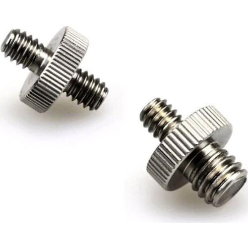 Metal 1/4" Male to 1/4" or 3/8" Male Threaded Adapter 1/4 or 3/8 Inch Double Male Screw Adapter for Tripod Camera Accessories