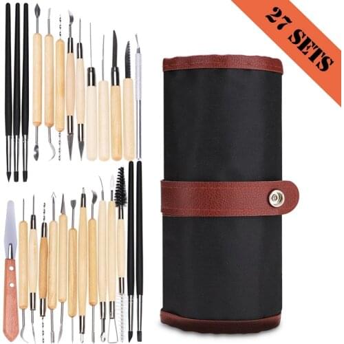 Multi-tools Ceramics Clay Sculpture Polymer Tool Set Beginners DIY Craft Sculpting Pottery Modeling Carving Smoothing Wax Kit