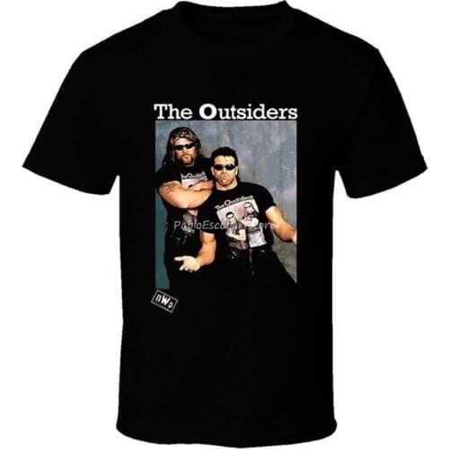 Men cotton tshirt new man teeshirt The Outsiders Nwo New World Order Wrestling T Shirt T-Shirt Tshirt Tee Customize Tee Shirt
