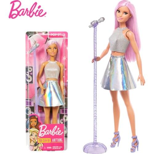 Original Barbie Dolls Rock Star Style Princess Assortment Fashionista Girls Doll Kids Birthday Gift Doll bonecas toys for girls