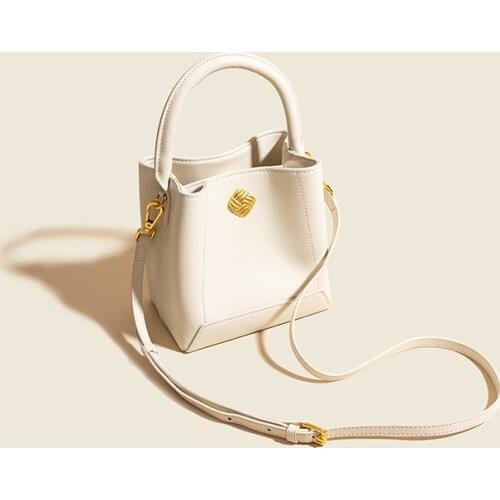 OUSSON 2021 Women Fashion Travel Work Large Capacity One-Shoulder Bag Ladies Soft Leather Tote Bucket Bag