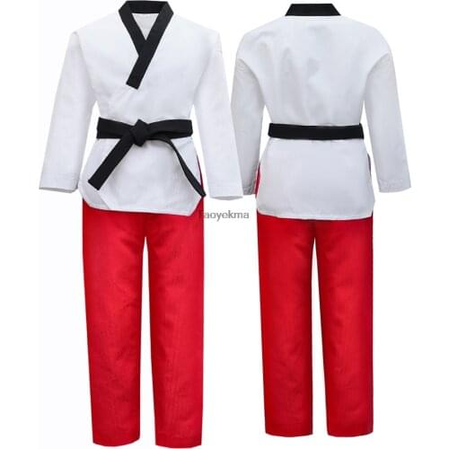 Taoyekma Professional Martial Arts Set Adult Children Taekwondo uniform Approved Taekwondo Training Dobok Clothes 110-190cm