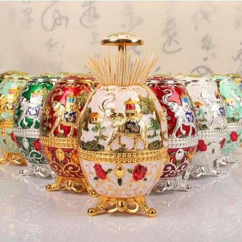 Embossed high quality metal toothpick box tandenstoker houder tandenstokers box toothpick dispenser secret container YQT042