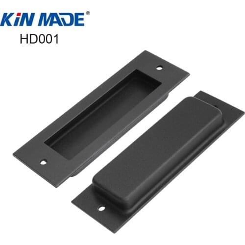 Kinmade Barn Door Flush Pull Handle Rectangular Recessed Wooden Door Pull with Mount Screws Included