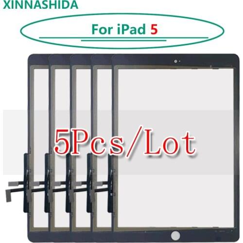 5pcs/lot 9.7" For iPad 2017 Touch Screen Digitizer For iPad 5 A1822 A1823 Screen Glass Touch Panel Replacement Sensor Repair