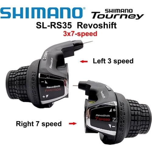 Shimano Tourney SL RS35 Revoshift grip bike Twist Shifter lever 3*6s 3*7s 18S 21s bicycle Comb with grips RS35 as RS31 RS36