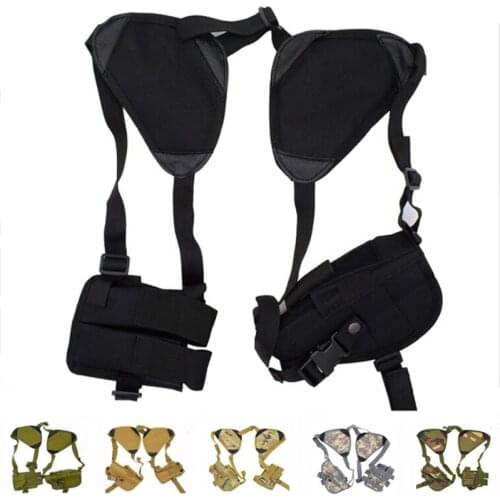 Concealed Tactical Shoulder Gun Holster Universal Military Hunting Pistol Gun Carry Nylon Pouch For Glock 17 Beretta HK USP Gun