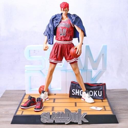 Slam Dunk Shohoku 10 Sakuragi Hanamichi 1/4 Scale PVC Figure Collectible Model Toy Statue