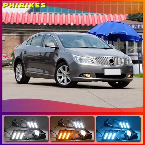 LED Day Light For Buick Lacrosse 2009-2012 bumper grille daytime running light DRL fog light cover