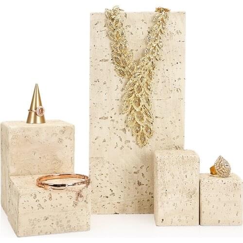 Jewelry Display Stand Jewelry Necklace Ring Display Board Factory Direct Sales Yellow Square Creative Display Window Props