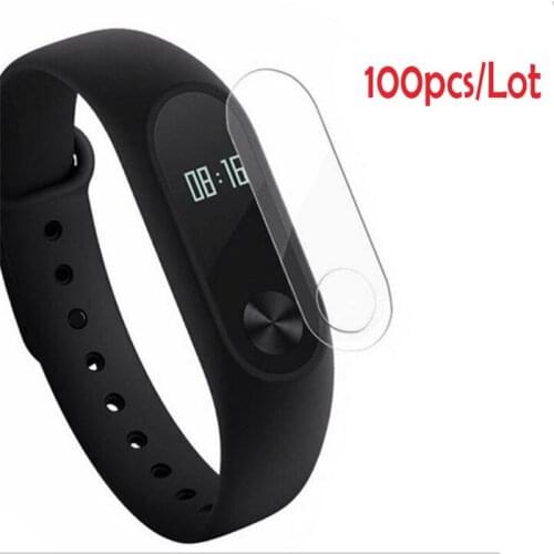 100pcs Anti-scratch Ultra Clear Matte Protective Film For Xiaomi Mi Band 2 Band2 Miband 2 Wristband Full Screen Protector Cover