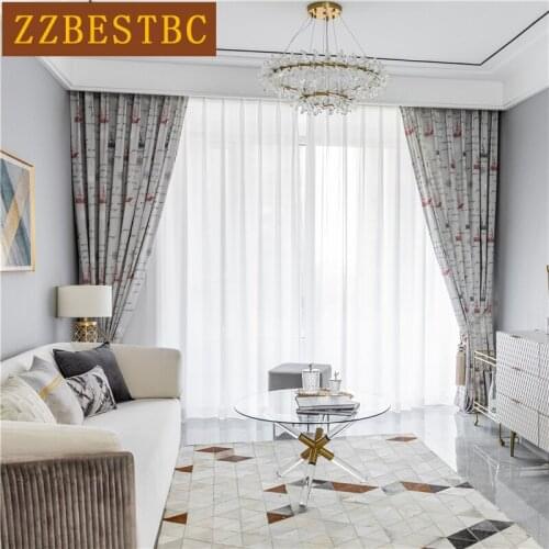 ZZBESTBC high quality printed blackout curtains for boys and girls rooms bedroom living room and kitchen custom short curtains