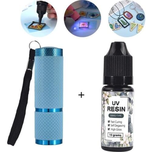 10g 25g UV Resin Glue Quick-Drying Clear Hard Epoxy Resin Glue Ultraviolet Solar Curing DIY Epoxy Resin Mold Jewelry Making Gel