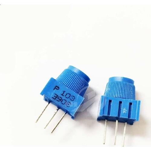 5PCS 3386P-1-103 Top aAdjustment With Hat 10K Precision Adjustable Potentiometer, In-Line Environmental Protection