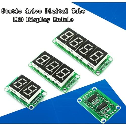 74HC595 Static Driving 2 3 4 Segment Digital Display Module Seamless Can Series 0.5-inch Red