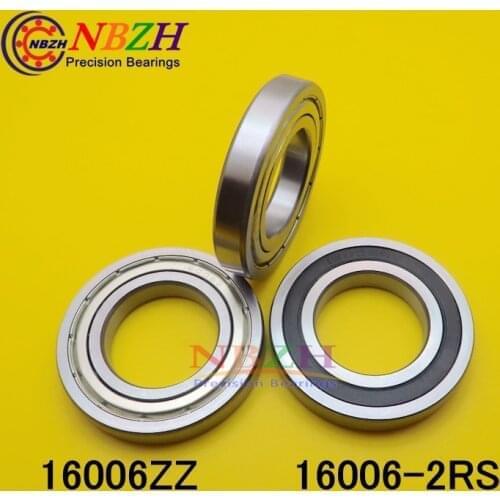 Free Shipping Double Shielded Deep Groove Ball Bearings 16006 16006-2RS 16006ZZ 30*55*9 mm