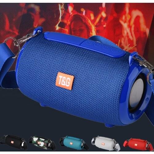 Wireless bluetooth speaker portable Column Bass Stereo Subwoofer outdoor With strap TF card AUX FM radio mini speakers TWS 1+1