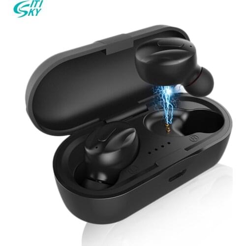 Citisky Bluetooth Wireless Headphones With Microphone Waterproof Earphones Voice control Bluetooth