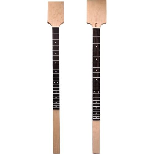 Finest Guitar Maple Wood Neck Rosewood Fretboard Unfinished DIY Guitar Neck Stringed Instruments for Cigar Box Guitar Accessory