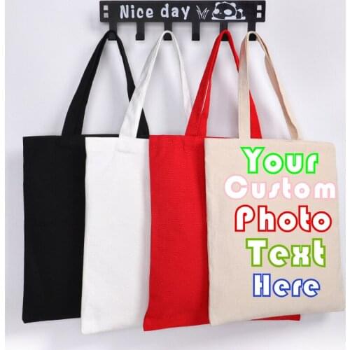 Personalized customizationDIY Canvas bag student single shoulder canvas bag customized creative advertising cotton hand bag