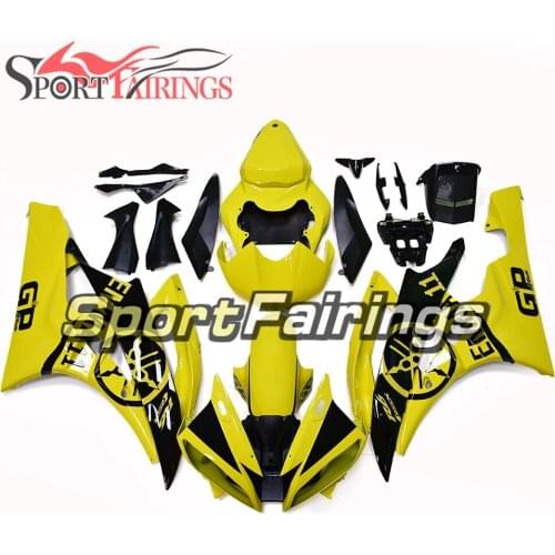 Injection Fairings For Yamaha YZF600 R6 06 07 2006 2007 Plastics ABS Motorcycle Fairing Kit Bodywork Cowling Yellow Black Hulls