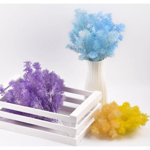 Artificial Flower Rime Grass Misty Pine Fabric Simulation Flower Photo Prop Wedding Party Home Table Decor Accessories