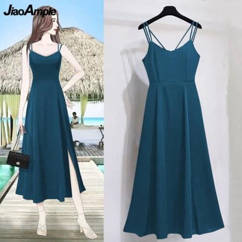 JiaoAmple Summer Dresses With A Slit