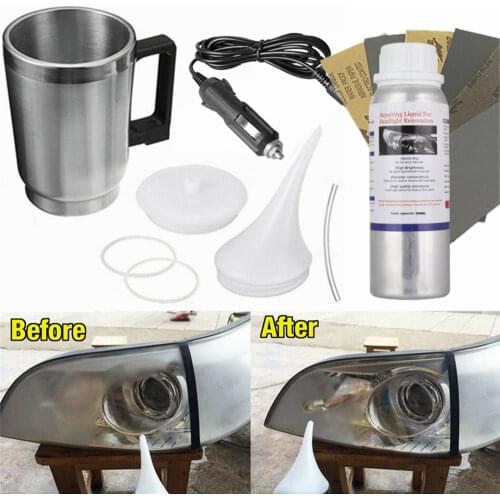 Headlight Restoration Repair Kit Liquid Polymer Chemical Polishing The Headlights Restoration Kit Car Headlights Polishing Steam