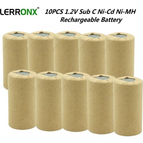 Ni-Cd Ni-MH Rechargeable Battery 1.2V 1.5A 2A 2.5A 3A Sub C batteries for DIY Power Tools battery Flashlight headlamp Drills