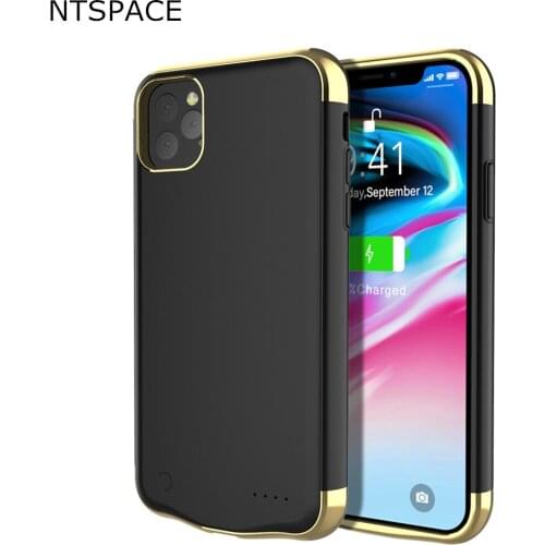 NTSPACE For iPhone 11 Pro Max Battery Charger Cases Ultra Slim Portable Power Bank Charging Case for iPhone 11 Pro Battery Case