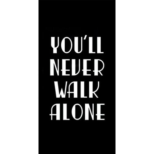Funny Never Give Up Gym Sport Towels for Men You'll Never Walk Alone Football Beach Travel Shower Bath Towel Quick Dry 140X70cm