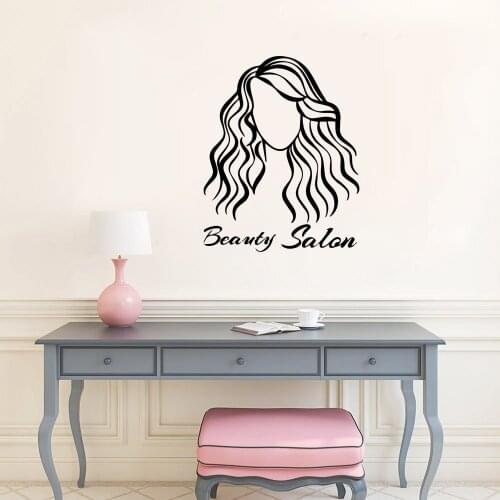 Drop Shipping beauty salon Nursery Wall Stickers Vinyl Art Decals For Kids Rooms Decoration Decoration Accessories Murals