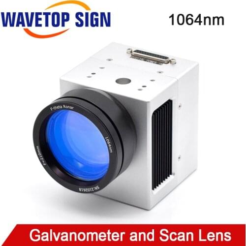 WaveTopSign 1064nm Digital Fiber Laser Galvanometer Scanner ScanBoxPS3D10 + OPEX Scan Lens for Laser Engraving Machine
