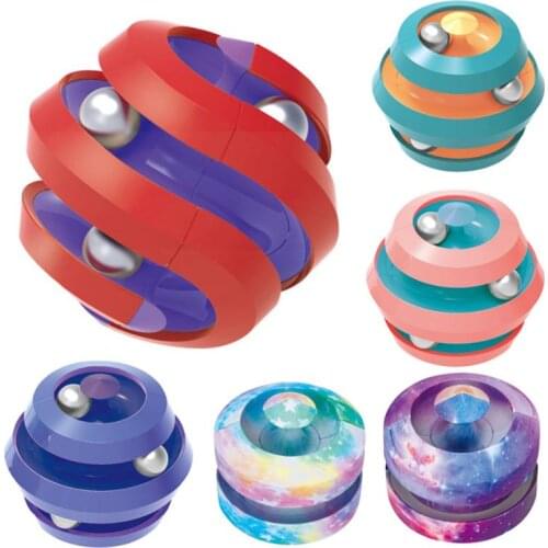 Fingertip Anti-stress Spiner Fun Bead Office Creative Deformation Antistress For Hand Fidget Spinner Pinball Track Top Toys NEW