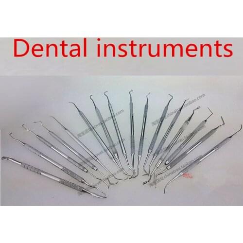 Dental material instrument Stainless steel tooth hook double head teeth portable probe toothpick pull Filler teeth Pedicure tool