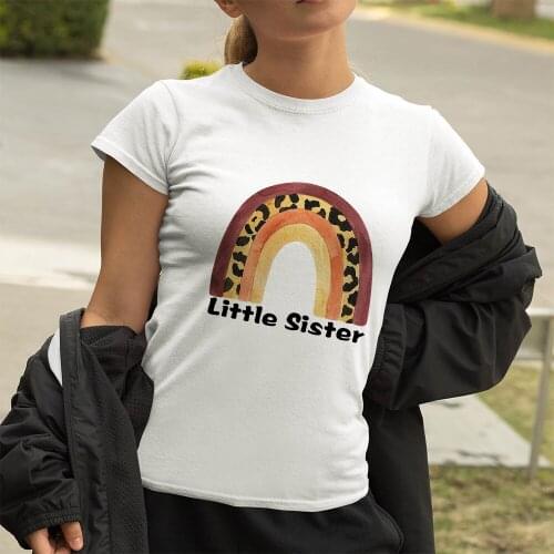 2021 Arrivals Women T-shirts Big Sister Casual Printed Sisters T shirt Y2k Fashion T Shirt Female Tumblr Mujer Minimalist Tees