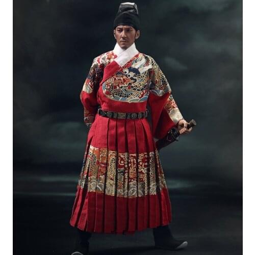 1/6 Scale Chinese Ming Dynasty Guard Jinyiwei Robe Ancient Soldier Coat Cloth for 12in Male Soldier Action Figure Collection Toy