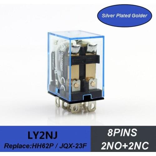 1pcs shipping free relay JQX-13F/ HH62P mini relay 8pin 2NO+2NC power relay 24VDC