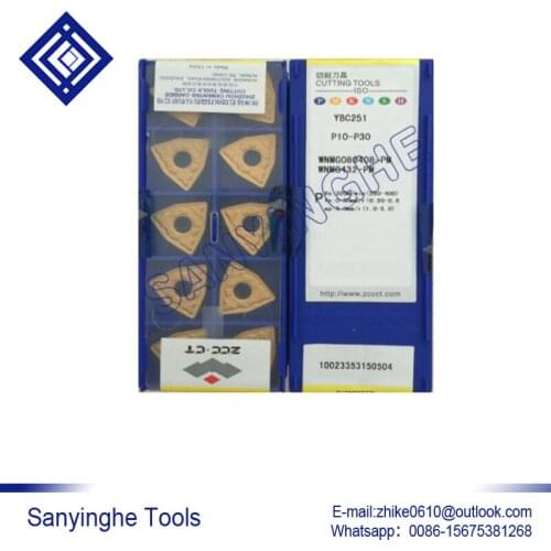 Free shipping high quality 10pcs/lots YBC251 WNMG060404-PMF cnc carbide turning inserts