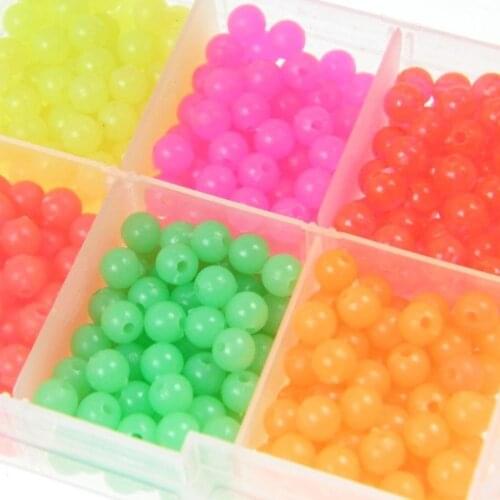 1000Pcs/Set Carp Fishing Luminous Beads Lures Beads Floating 5mm Luminous Glow Fishing Accessories Fishing Rigs Luminous Beads