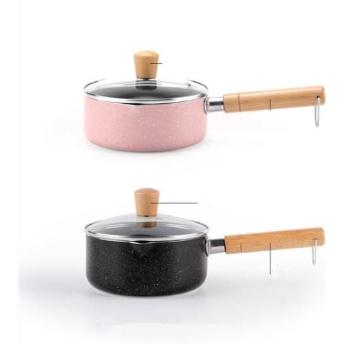 16CM Baby Food Supplement Pot Baby Milk Pot Porridge Pot Noodle Pan Home Kitchen Supplies Multi-function Pan