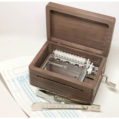 20 note paper strip DIY music box, customized photo musis box gifts for lovers, custom engraved music box, personalized gift