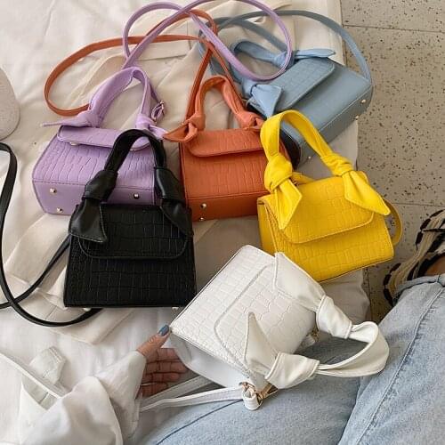 2021 Summer Shoulder Handbags Female Handbag Travel Fasion Stone Pattern Pu Leather Candy Color Cute Crossbody Bags for Women