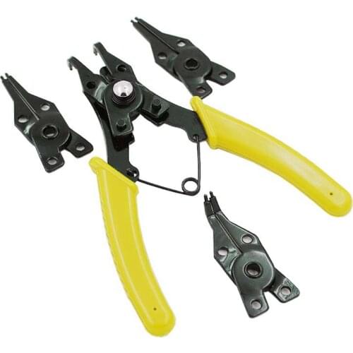 4 IN 1 Multifunctional Snap Ring Pliers Multi Tools Multi Crimp Tool Internal External Ring Remover Retaining Circlip Pliers