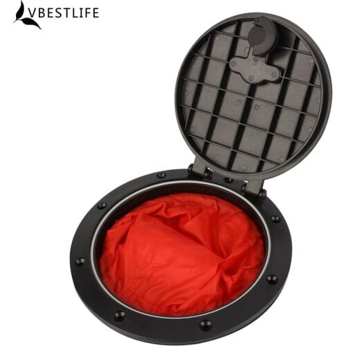 8 Inch Kayak Deck plate Marine Boat Deck Plate with Storage Bag Cover Kit Boat Round 8" Outer Diameter For Boating Water Sport